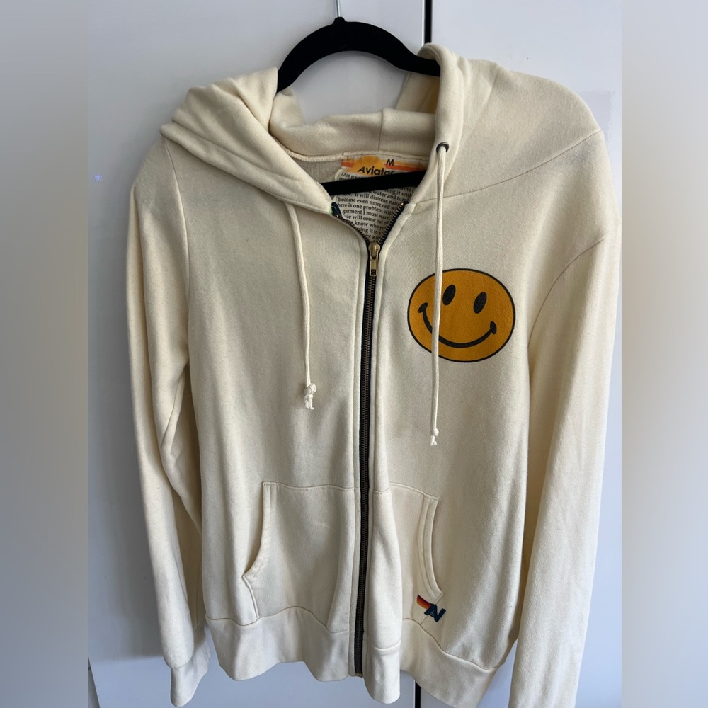 Aviator Nation NWT Smiley Face Hoodie